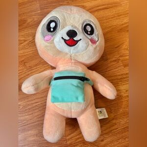 Fun Express Plush Sloth with Fanny Pack Plush
